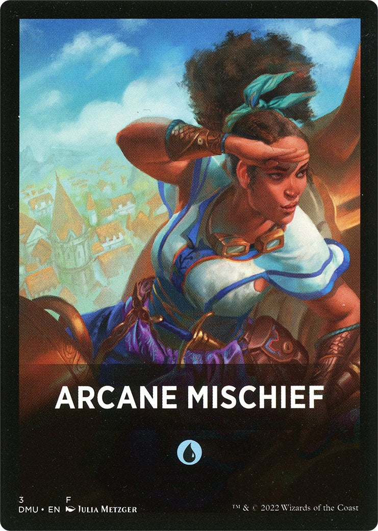 Arcane Mischief Theme Card [Dominaria United Tokens] | Card Merchant Takapuna