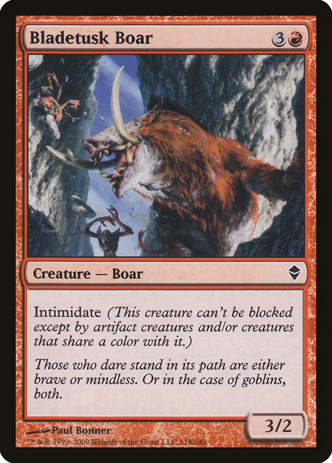 Bladetusk Boar [Zendikar] | Card Merchant Takapuna