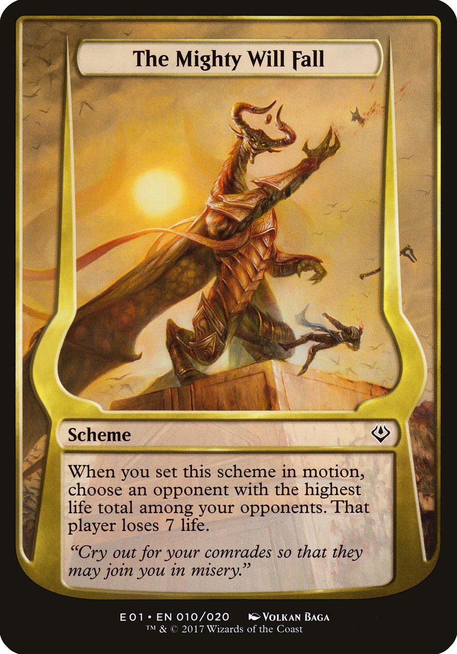 The Mighty Will Fall (Schemes) [Archenemy: Nicol Bolas Schemes] | Card Merchant Takapuna