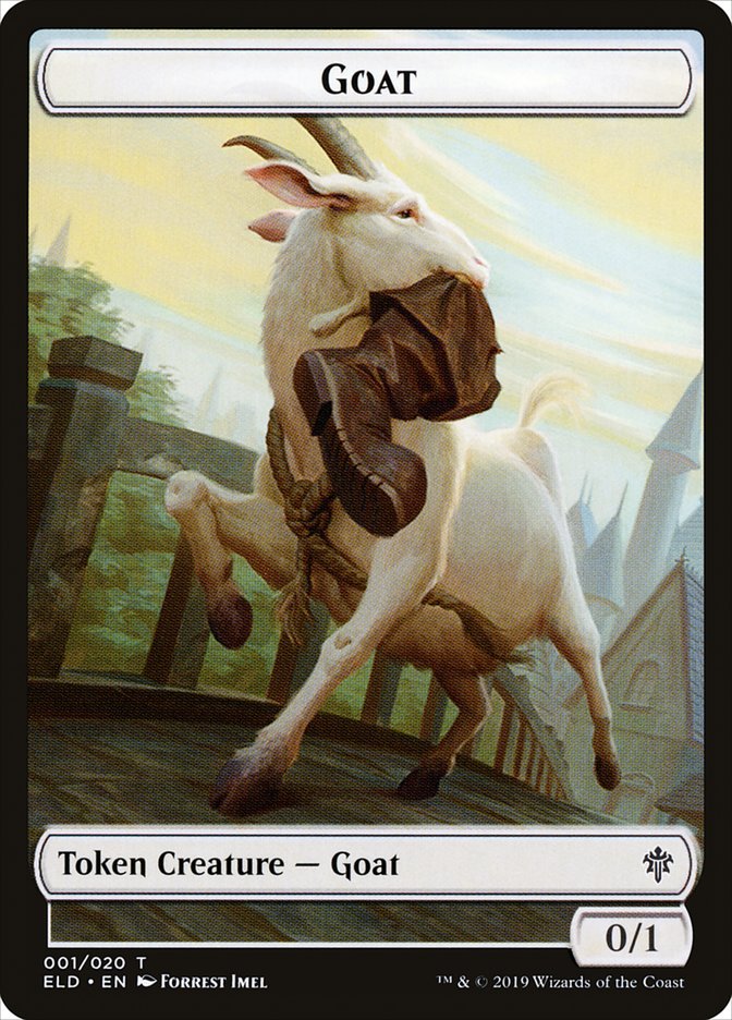 Goat Token [Throne of Eldraine Tokens] | Card Merchant Takapuna