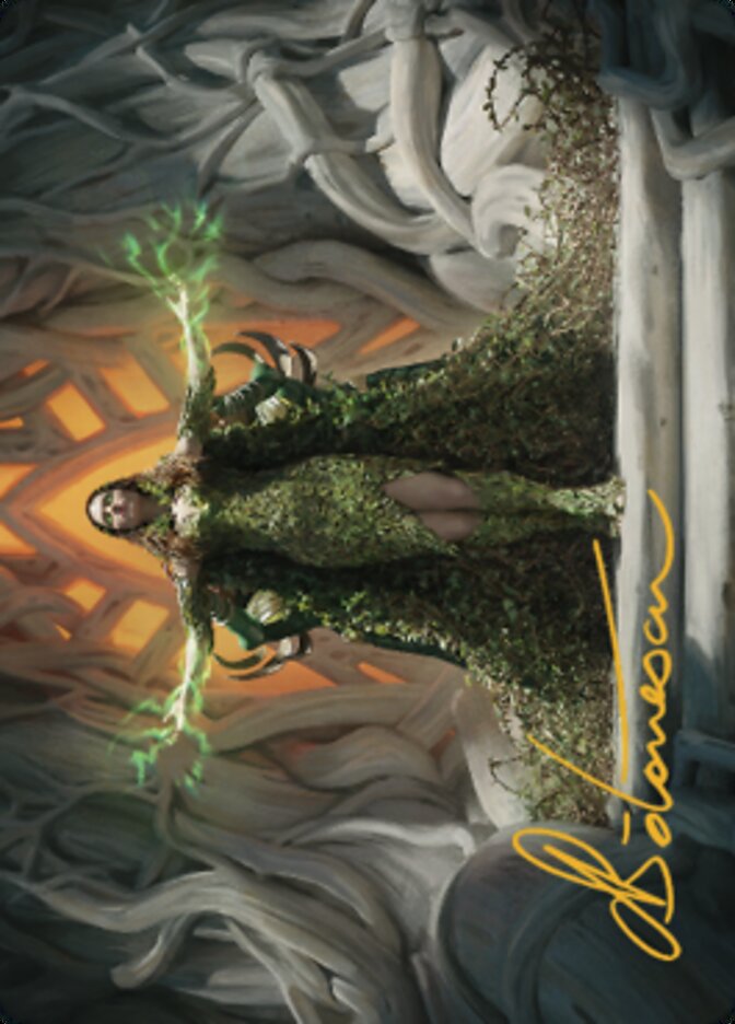 Titania, Voice of Gaea Art Card (Gold-Stamped Signature) [The Brothers' War Art Series] | Card Merchant Takapuna