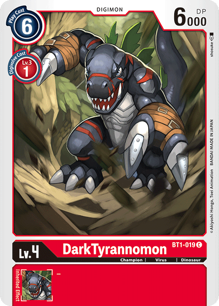 DarkTyrannomon [BT1-019] [Release Special Booster Ver.1.0] | Card Merchant Takapuna