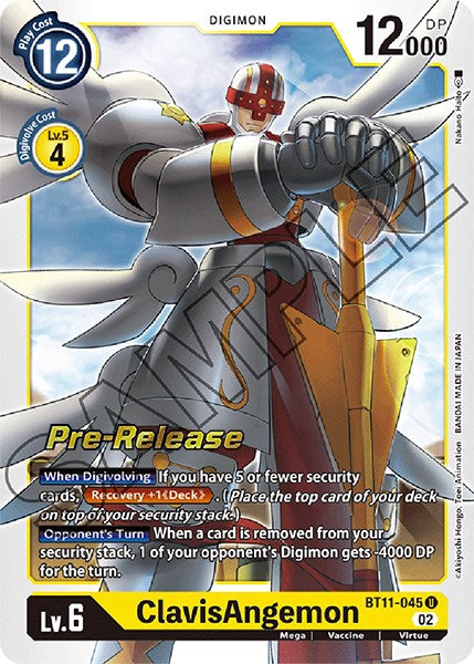 ClavisAngemon [BT11-045] [Dimensional Phase Pre-Release Promos] | Card Merchant Takapuna