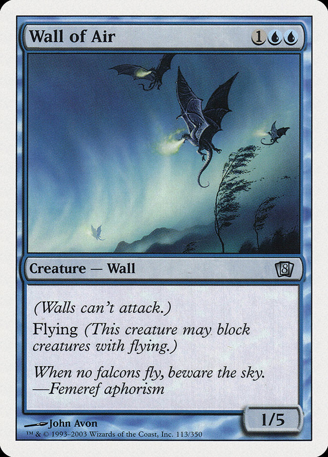 Wall of Air [Eighth Edition] | Card Merchant Takapuna