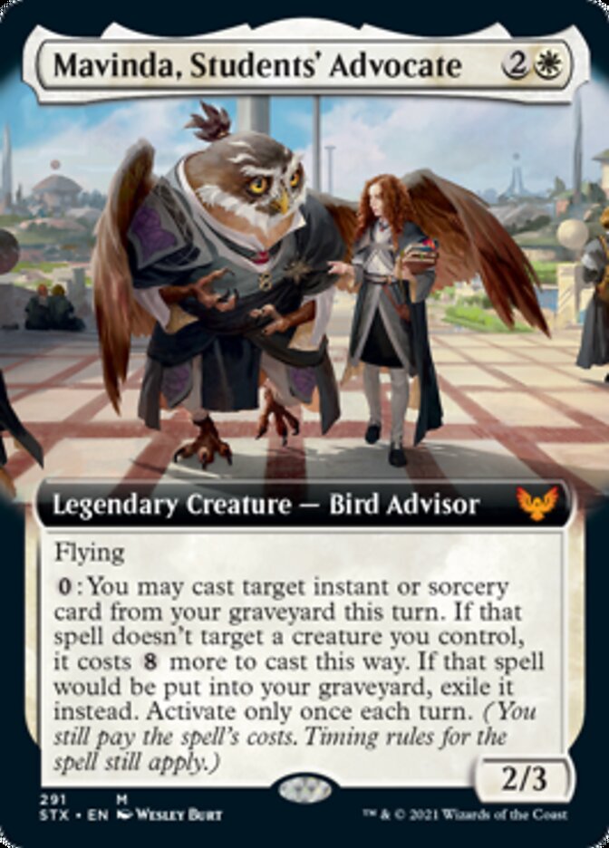 Mavinda, Students' Advocate (Extended Art) [Strixhaven: School of Mages] | Card Merchant Takapuna