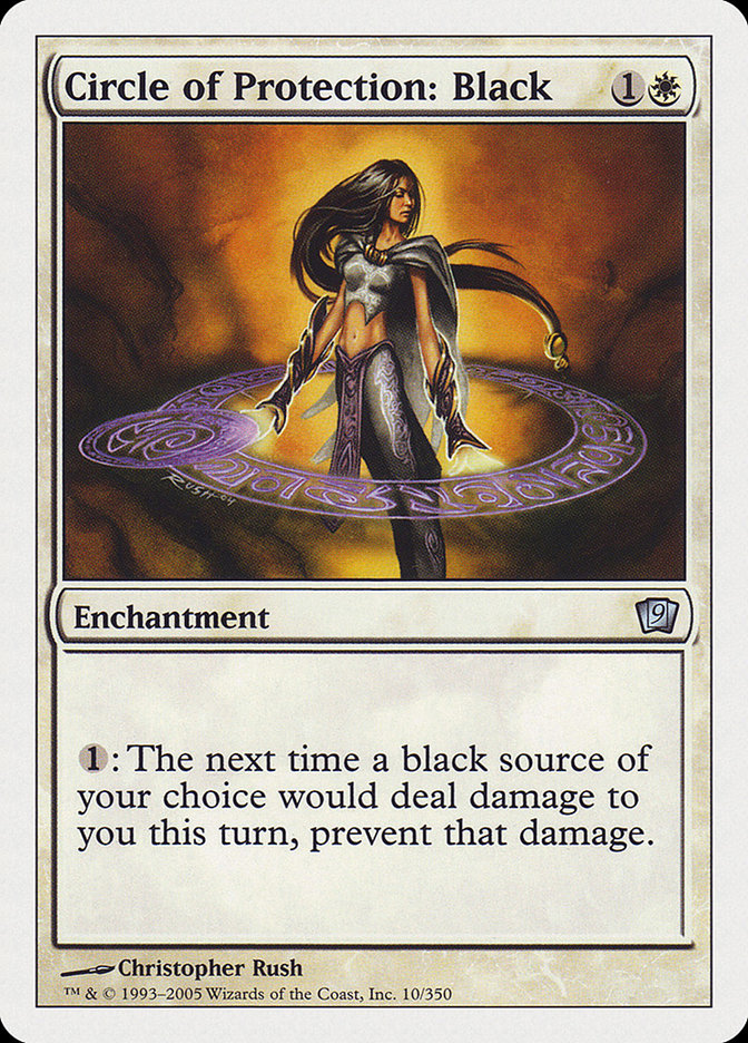 Circle of Protection: Black [Ninth Edition] | Card Merchant Takapuna