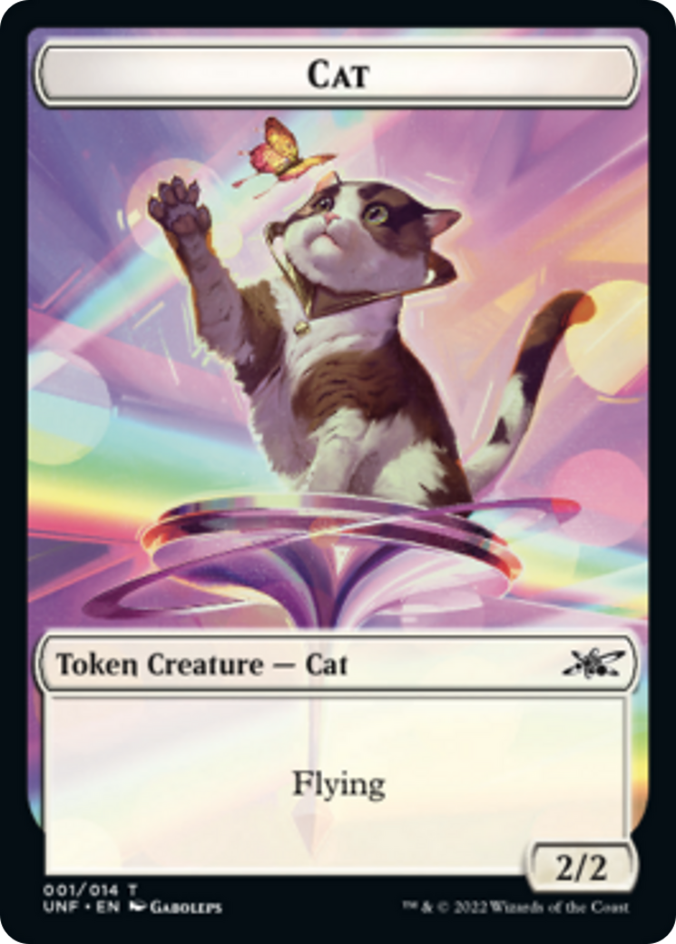 Cat // Storm Crow Double-Sided Token [Unfinity Tokens] | Card Merchant Takapuna