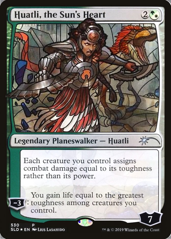 Huatli, the Sun's Heart (Stained Glass) [Secret Lair Drop Promos] | Card Merchant Takapuna