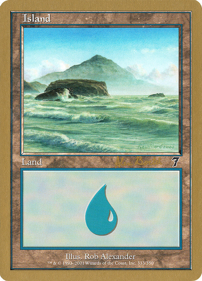 Island (ab333) (Alex Borteh) [World Championship Decks 2001] | Card Merchant Takapuna