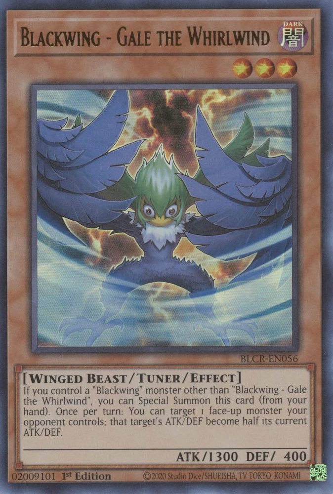 Blackwing - Gale the Whirlwind [BLCR-EN056] Ultra Rare | Card Merchant Takapuna