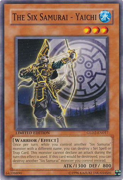 The Six Samurai - Yaichi [GLD2-EN017] Common | Card Merchant Takapuna