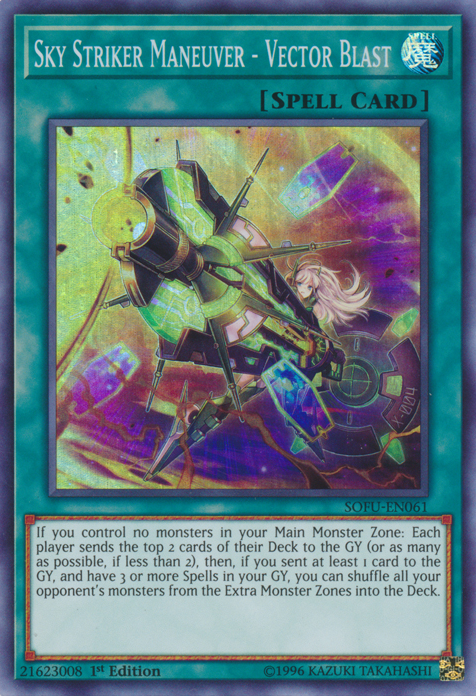 Sky Striker Maneuver - Vector Blast! [SOFU-EN061] Super Rare | Card Merchant Takapuna