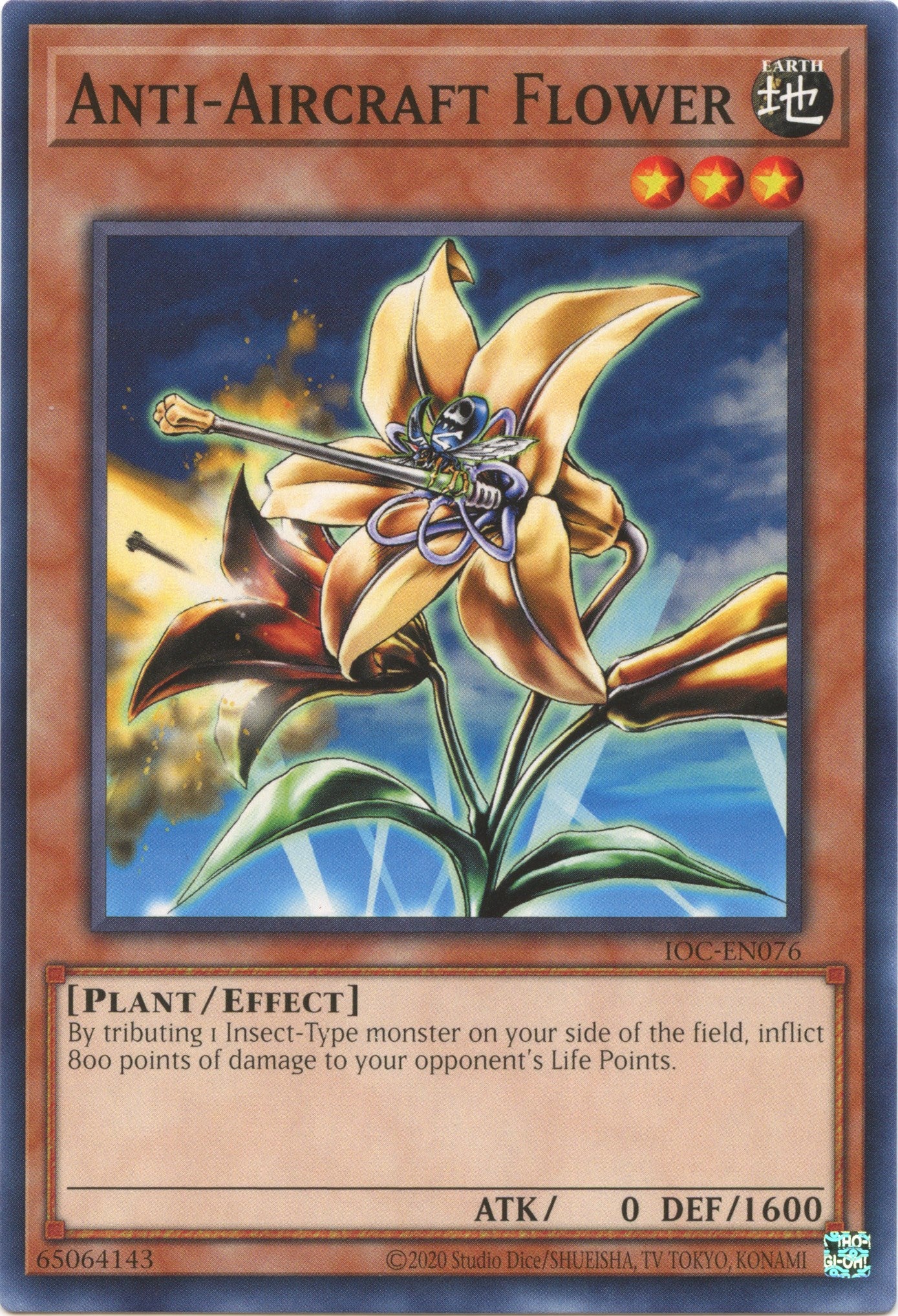 Anti-Aircraft Flower (25th Anniversary) [IOC-EN076] Common | Card Merchant Takapuna