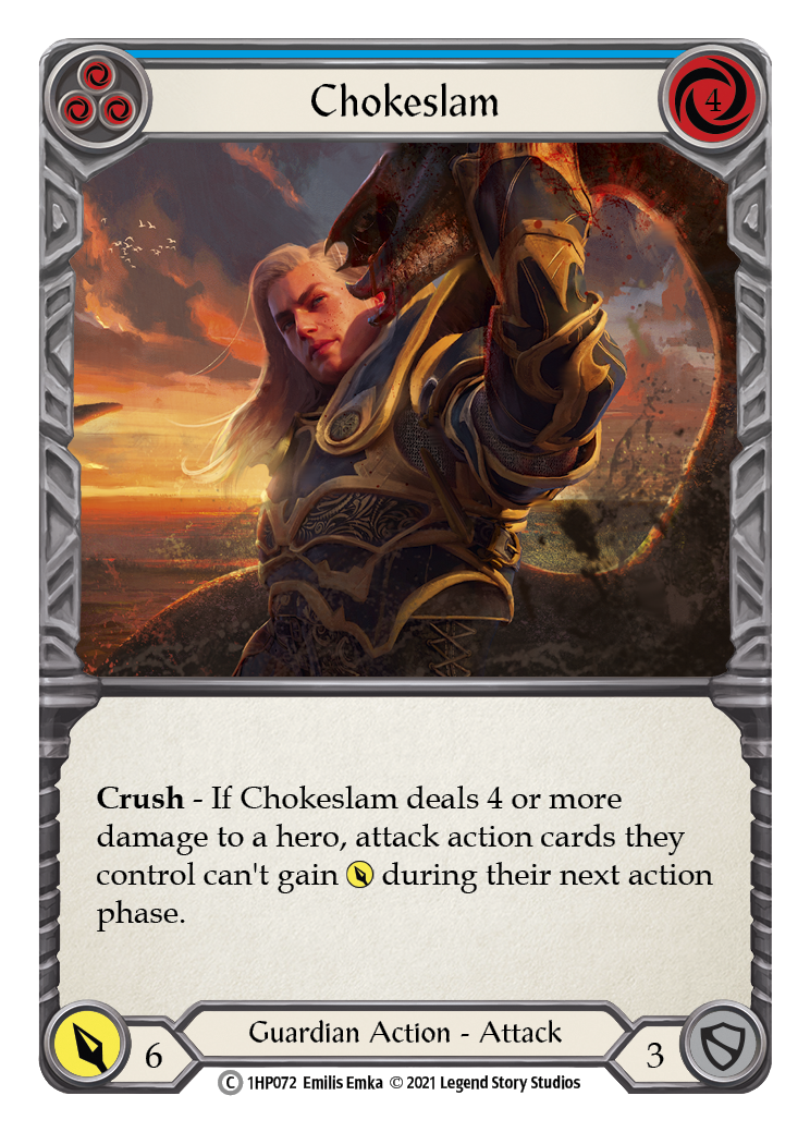 Chokeslam (Blue) [1HP072] (History Pack 1) | Card Merchant Takapuna