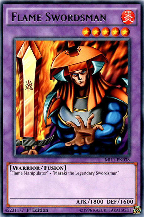 Flame Swordsman [MIL1-EN038] Rare | Card Merchant Takapuna