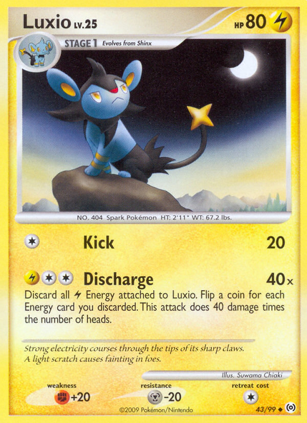 Luxio (43/99) [Platinum: Arceus] | Card Merchant Takapuna