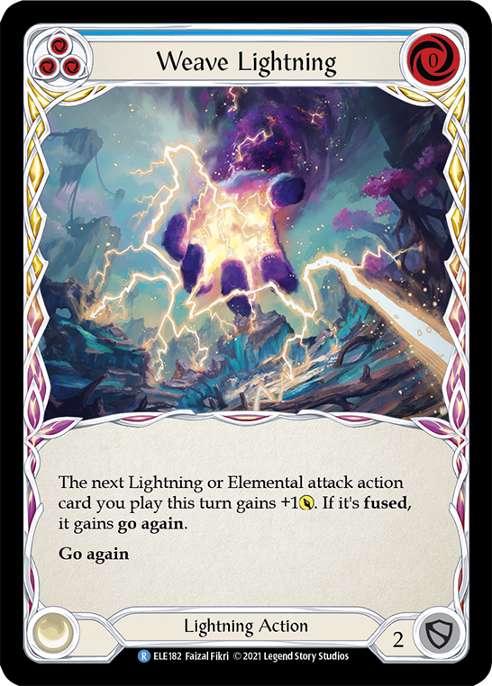 Weave Lightning (Blue) [ELE182] (Tales of Aria)  1st Edition Normal | Card Merchant Takapuna