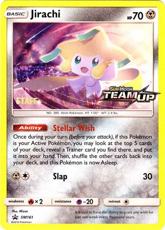 Jirachi (SM161) (Staff) [Sun & Moon: Black Star Promos] | Card Merchant Takapuna