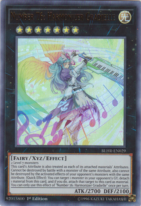 Number 76: Harmonizer Gradielle [BLHR-EN029] Ultra Rare | Card Merchant Takapuna