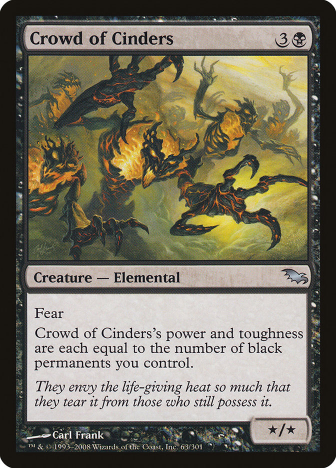 Crowd of Cinders [Shadowmoor] | Card Merchant Takapuna