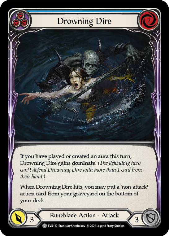 Drowning Dire (Blue) [EVR112] (Everfest)  1st Edition Normal | Card Merchant Takapuna