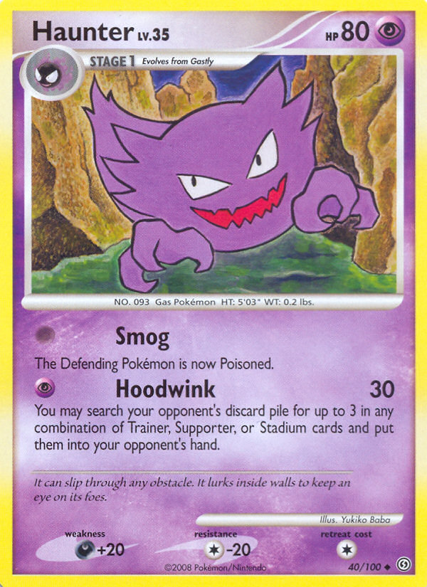 Haunter (40/100) [Diamond & Pearl: Stormfront] | Card Merchant Takapuna