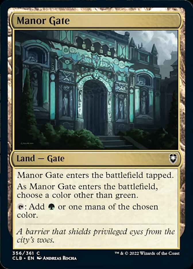 Manor Gate [Commander Legends: Battle for Baldur's Gate] | Card Merchant Takapuna