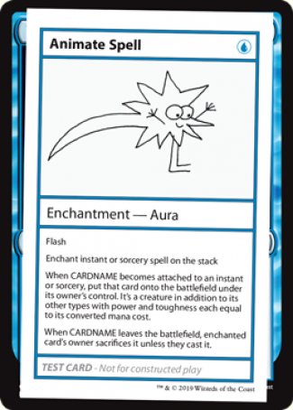Animate Spell (2021 Edition) [Mystery Booster Playtest Cards] | Card Merchant Takapuna