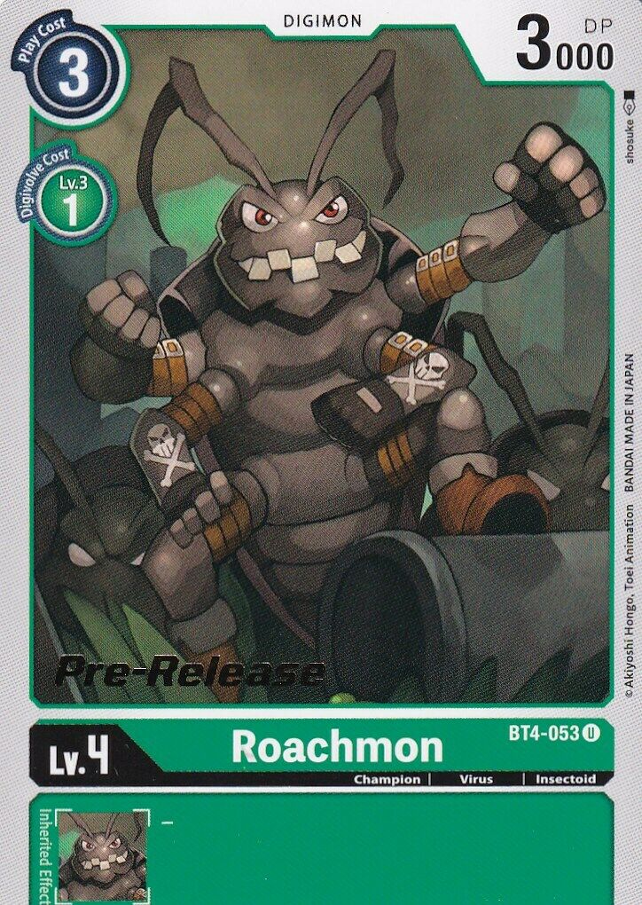 Roachmon [BT4-053] [Great Legend Pre-Release Promos] | Card Merchant Takapuna