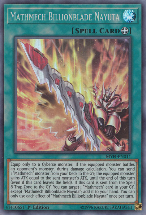 Mathmech Billionblade Nayuta [MYFI-EN011] Super Rare | Card Merchant Takapuna