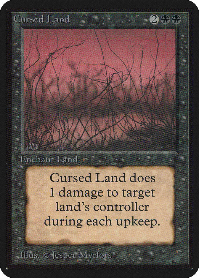 Cursed Land [Alpha Edition] | Card Merchant Takapuna