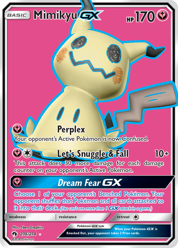 Mimikyu GX (206/214) [Sun & Moon: Lost Thunder] | Card Merchant Takapuna