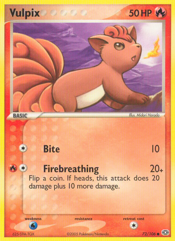 Vulpix (72/106) [EX: Emerald] | Card Merchant Takapuna