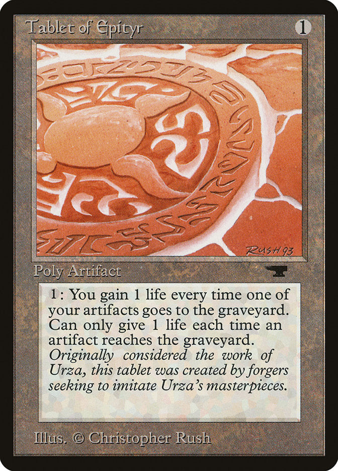 Tablet of Epityr [Antiquities] | Card Merchant Takapuna