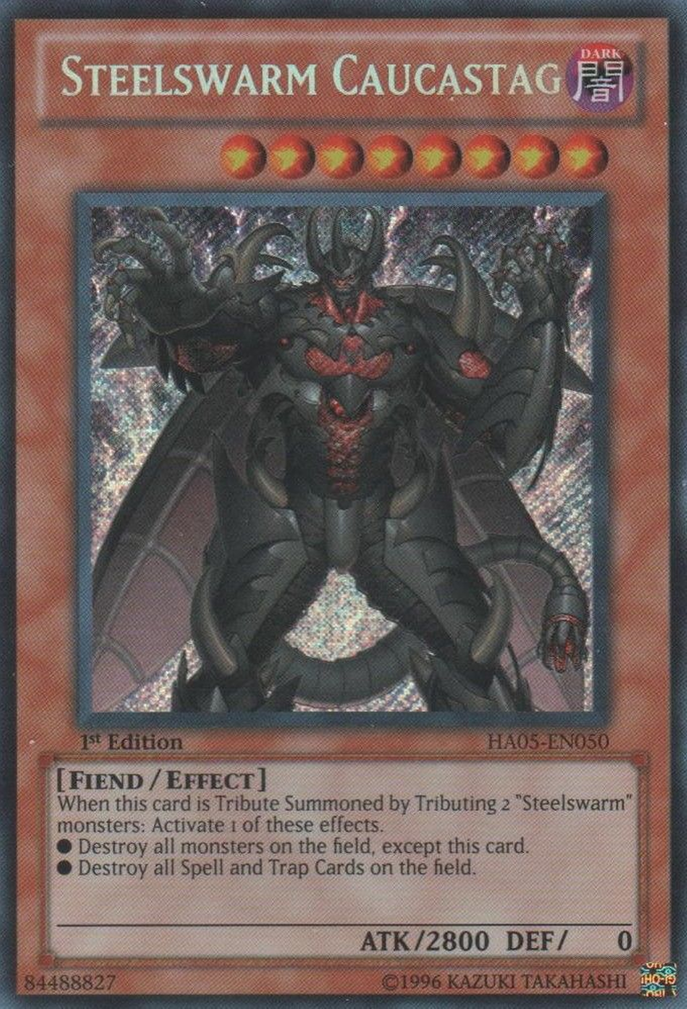 Steelswarm Caucastag [HA05-EN050] Secret Rare | Card Merchant Takapuna