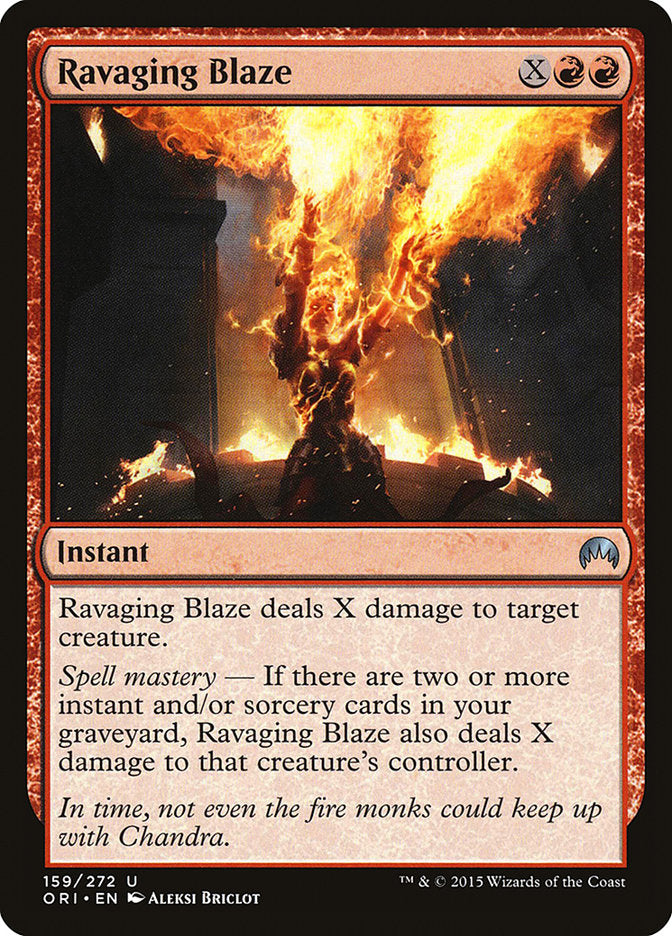 Ravaging Blaze [Magic Origins] | Card Merchant Takapuna