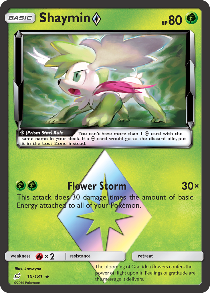 Shaymin (10/181) (Prism Star) [Sun & Moon: Team Up] | Card Merchant Takapuna