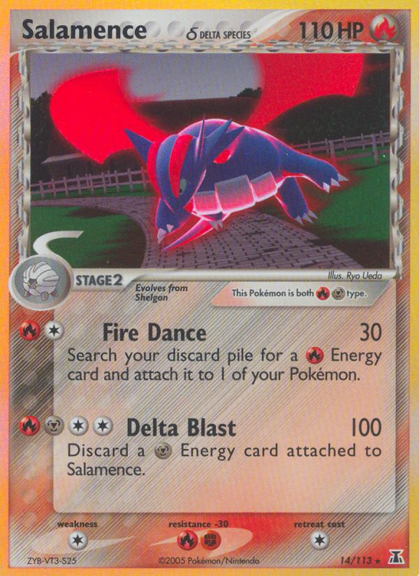 Salamence (14/113) (Delta Species) [EX: Delta Species] | Card Merchant Takapuna