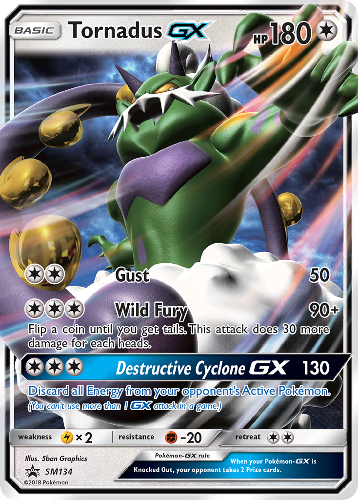 Tornadus GX (SM134) [Sun & Moon: Black Star Promos] | Card Merchant Takapuna