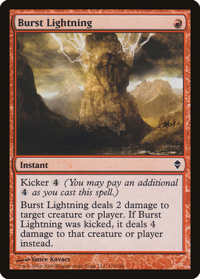 Burst Lightning [Zendikar] | Card Merchant Takapuna