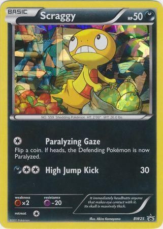 Scraggy (BW25) (Cracked Ice Holo) [Black & White: Black Star Promos] | Card Merchant Takapuna