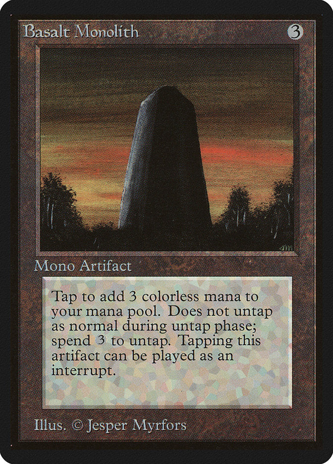 Basalt Monolith [Beta Edition] | Card Merchant Takapuna