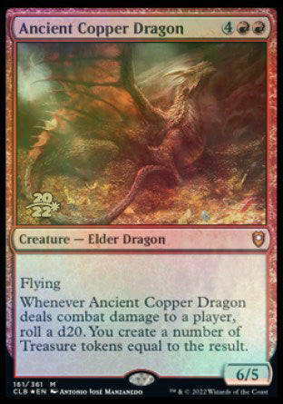 Ancient Copper Dragon [Commander Legends: Battle for Baldur's Gate Prerelease Promos] | Card Merchant Takapuna