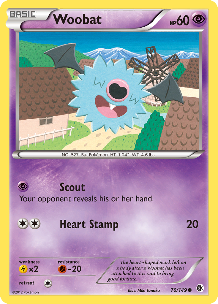 Woobat (70/149) [Black & White: Boundaries Crossed] | Card Merchant Takapuna