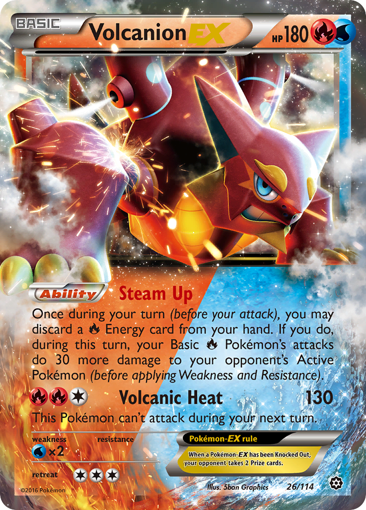 Volcanion EX (26/114) [XY: Steam Siege] | Card Merchant Takapuna