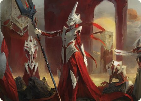 Porcelain Zealot Art Card [Phyrexia: All Will Be One Art Series] | Card Merchant Takapuna