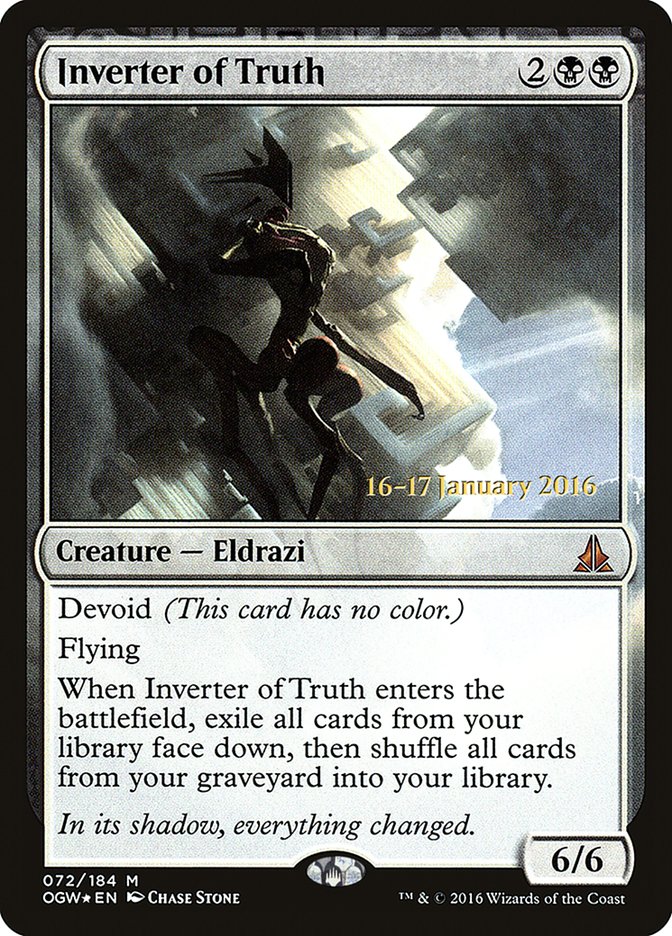 Inverter of Truth [Oath of the Gatewatch Prerelease Promos] | Card Merchant Takapuna