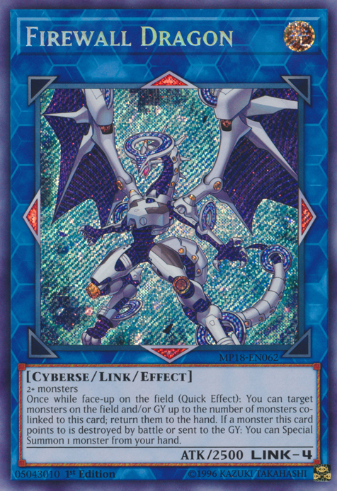 Firewall Dragon [MP18-EN062] Secret Rare | Card Merchant Takapuna