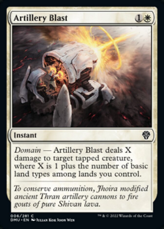 Artillery Blast [Dominaria United] | Card Merchant Takapuna