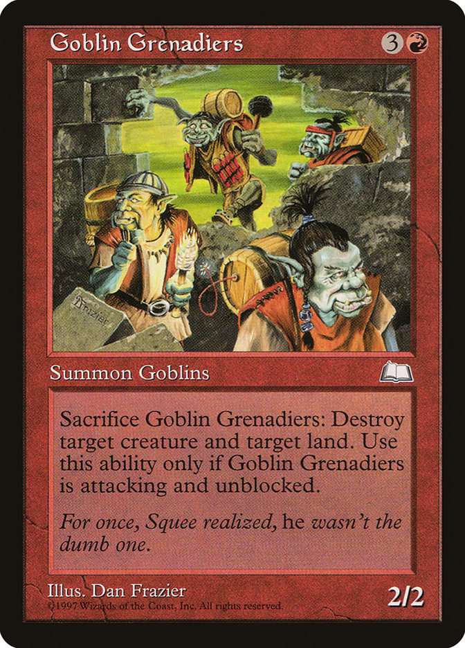 Goblin Grenadiers [Weatherlight] | Card Merchant Takapuna